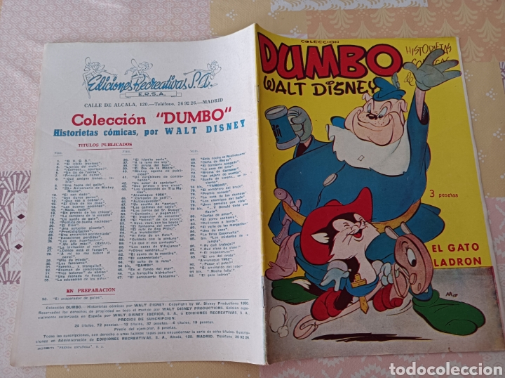 Tebeos: Dumbo 92 editorial ERSA el gato ladr&oacute;n - Foto 2