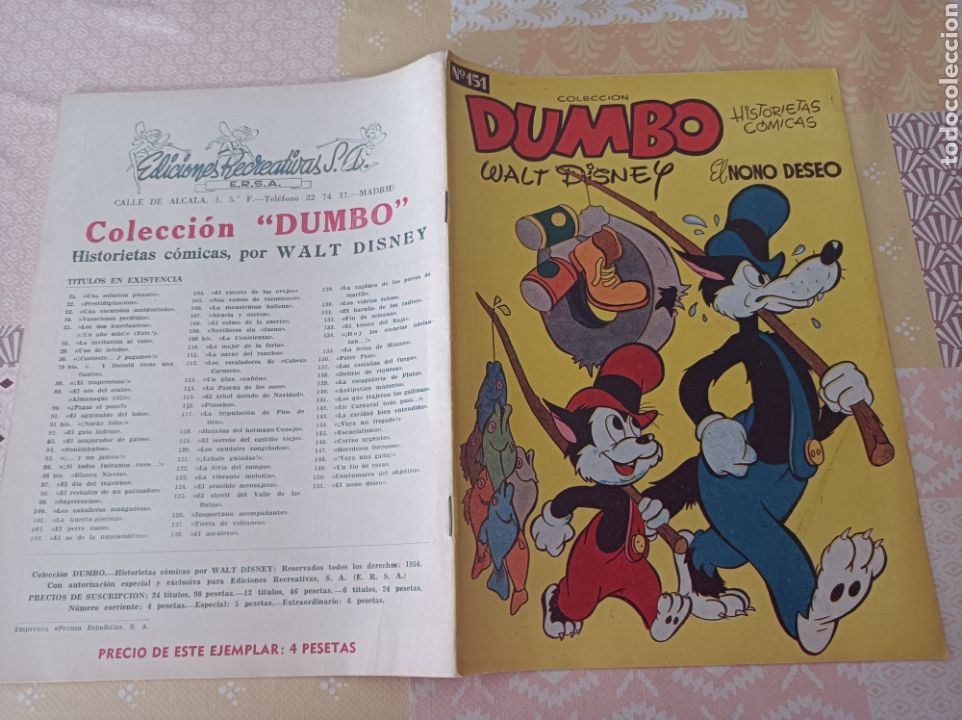 Tebeos: Dumbo 151 editorial ERSA el nono deseo - Foto 2