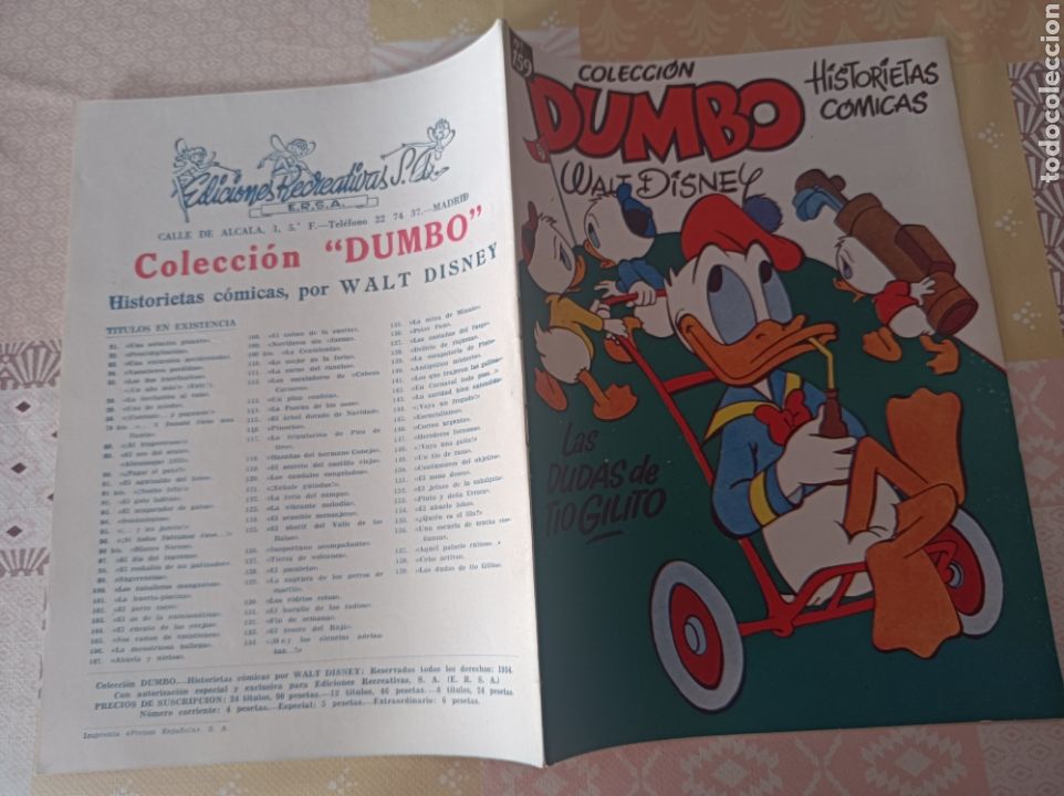 Tebeos: Dumbo 159 editorial ERSA las dudas de t&iacute;o Gilito - Foto 2
