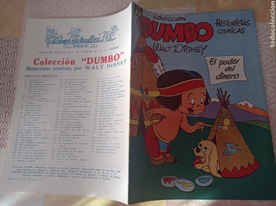 Tebeos: Dumbo 162 editorial ERSA el poder del dinero - Foto 2