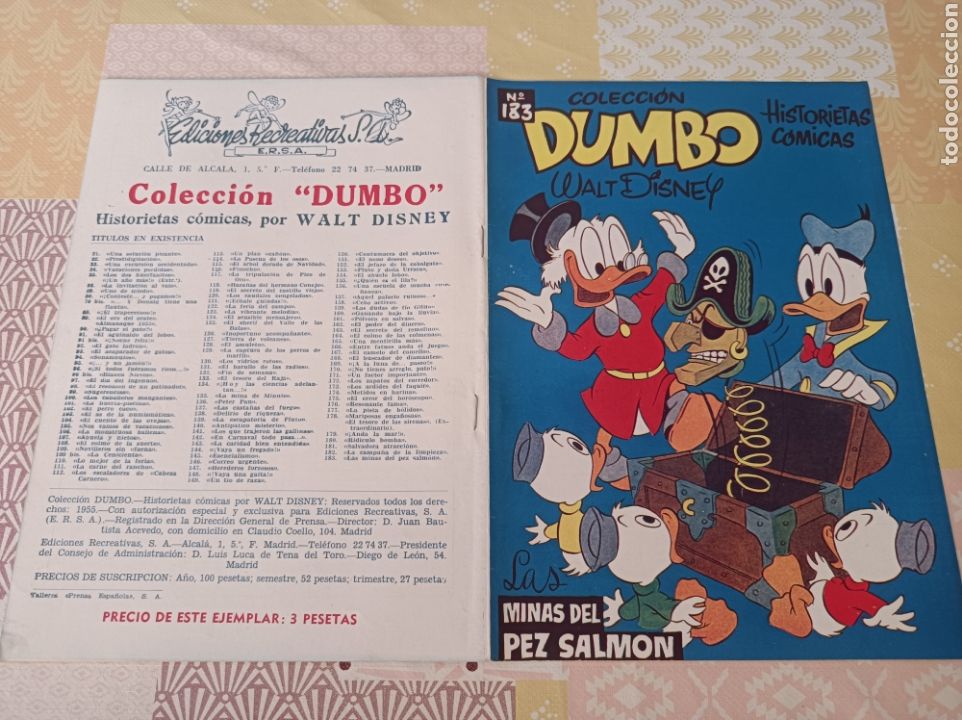 Tebeos: Dumbo 183 editorial ERSA las minas del pez salmon - Foto 2