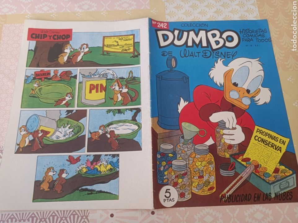 Tebeos: Dumbo 242 editorial ERSA publicidad en las nubes - Foto 2