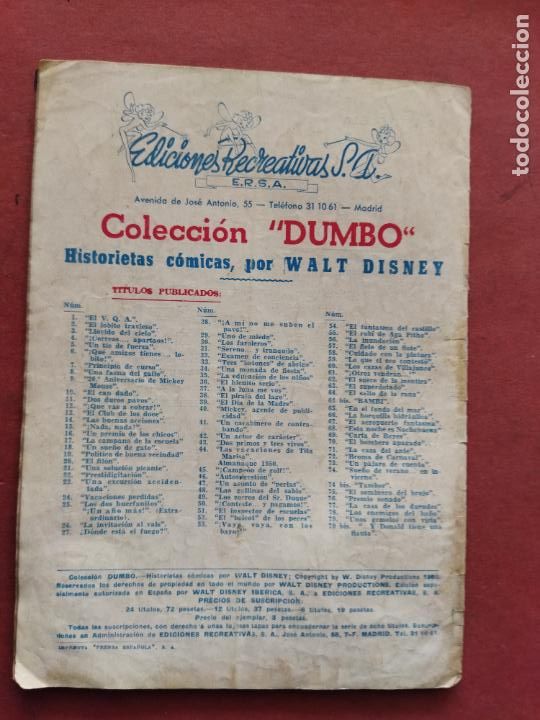 Tebeos: COLECCI&Oacute;N DUMBO N&ordm; 15 ERSA 1950 - Foto 7