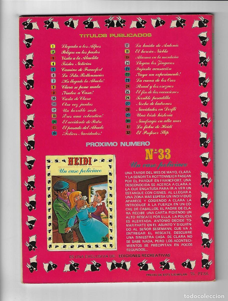 Tebeos: Ediciones recreativas. Heidi. 32. - Foto 2