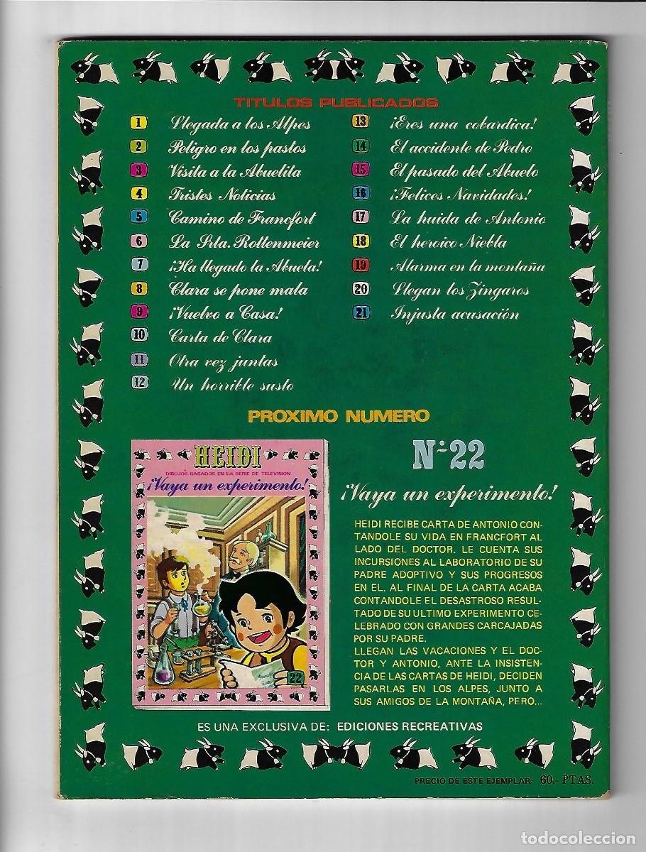 Tebeos: Ediciones recreativas. Heidi. 21. - Foto 2