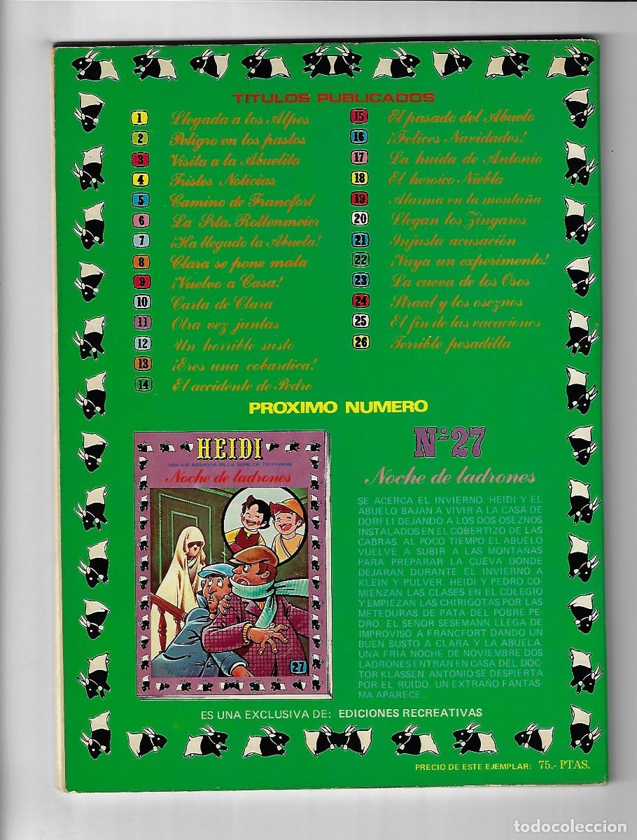 Tebeos: Ediciones recreativas. Heidi. 26. - Foto 2