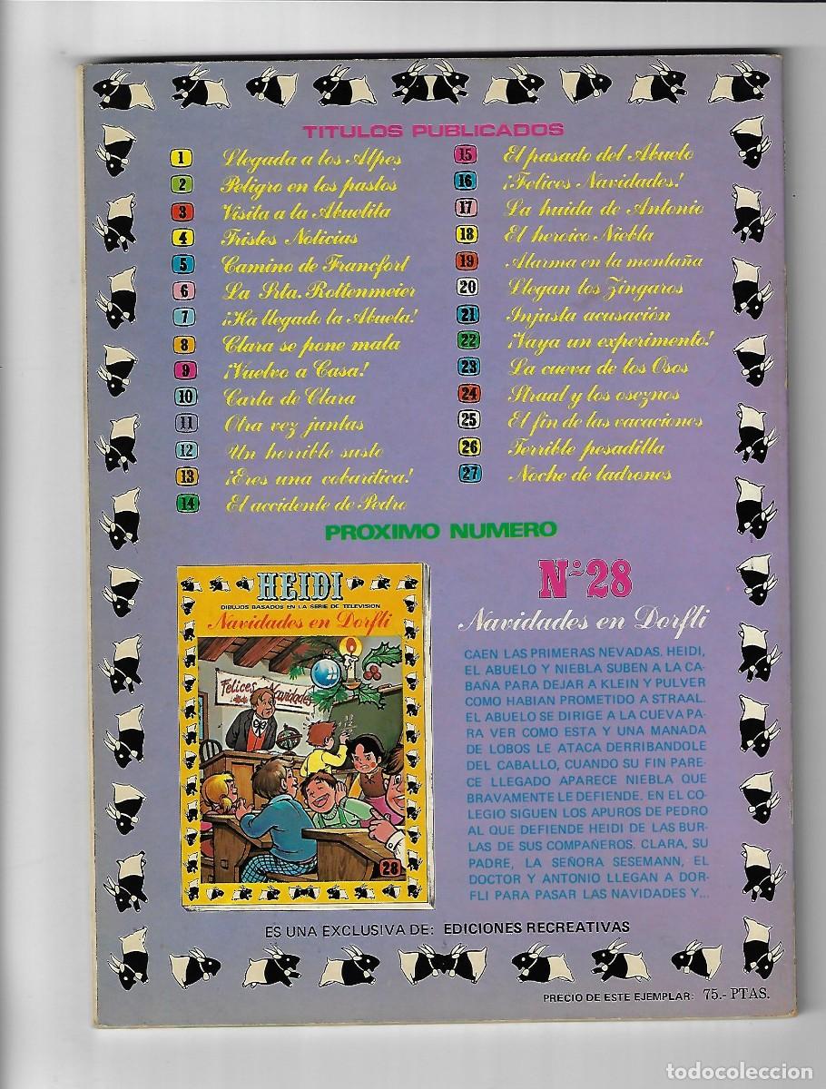 Tebeos: Ediciones recreativas. Heidi. 27. - Foto 2
