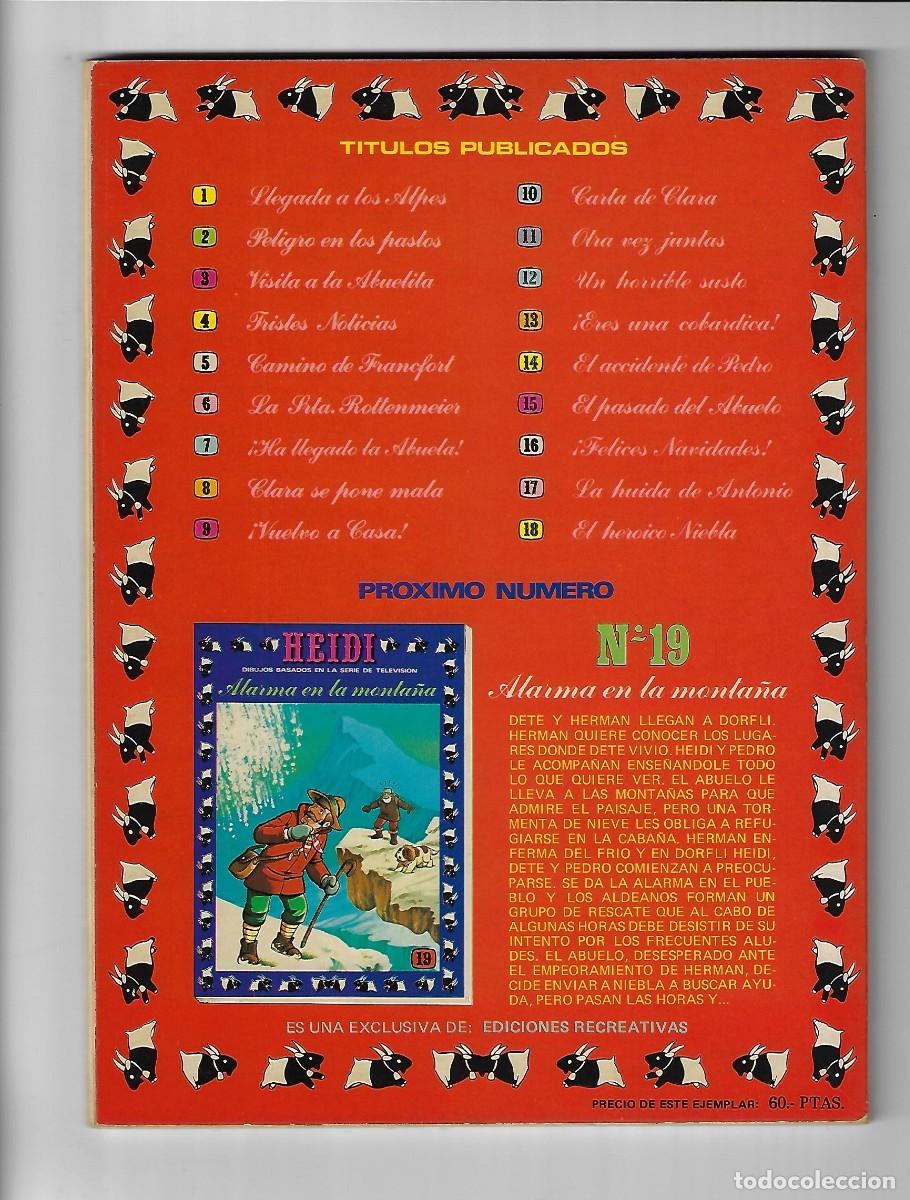 Tebeos: Ediciones recreativas. Heidi. 18. - Foto 2