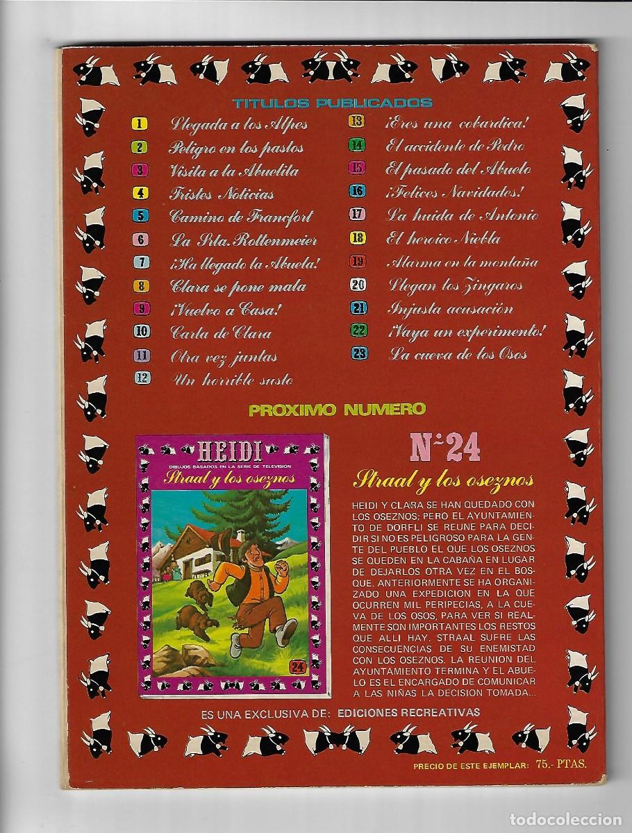 Tebeos: Ediciones recreativas. Heidi. 23. - Foto 2