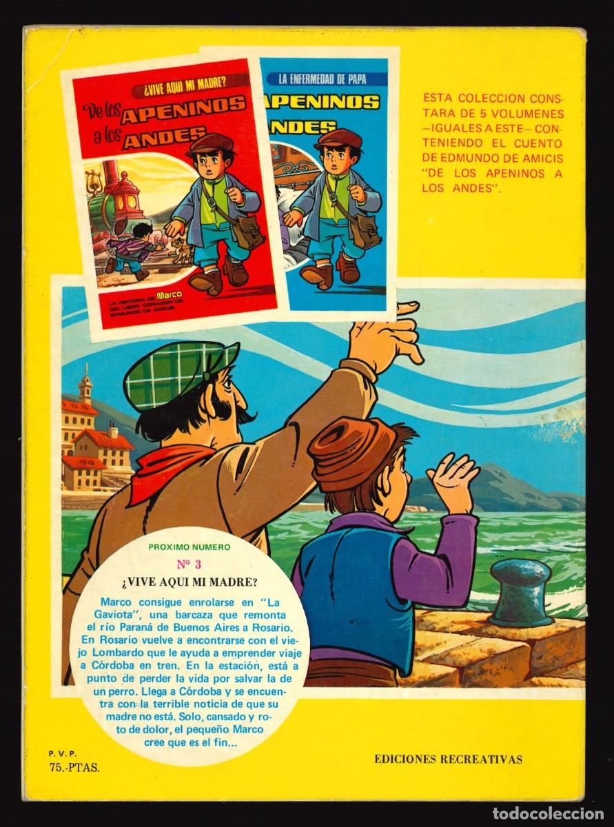 Tebeos: DE LOS APENINOS A LOS ANDES - ERSA / N&Uacute;MERO 2 - Foto 2