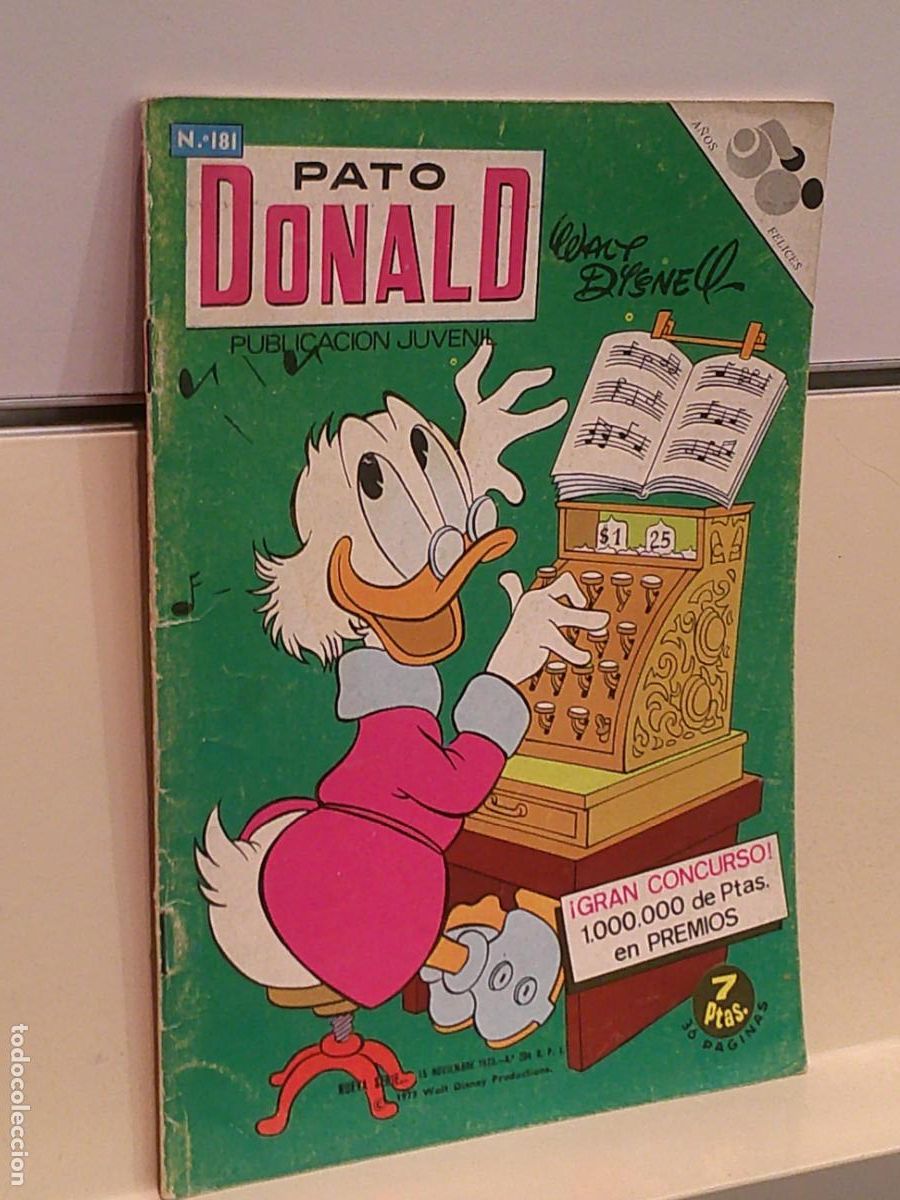 Tebeos: PATO DONALD N&ordm; 181 - ERSA - Foto 1
