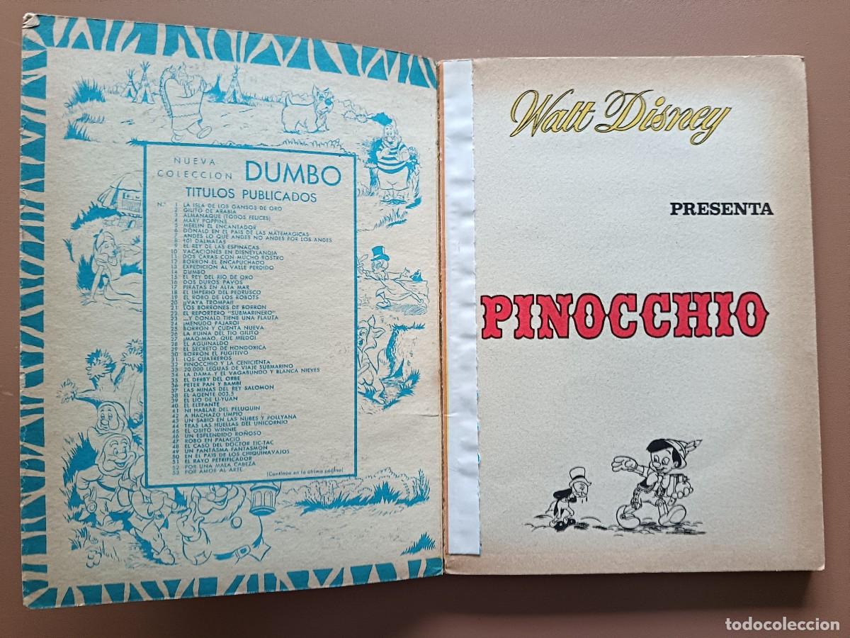 Tebeos: 32-PINOCCHIO Y LA CENICIENTA. COLECCI&Oacute;N DUMBO. ERSA - Foto 2