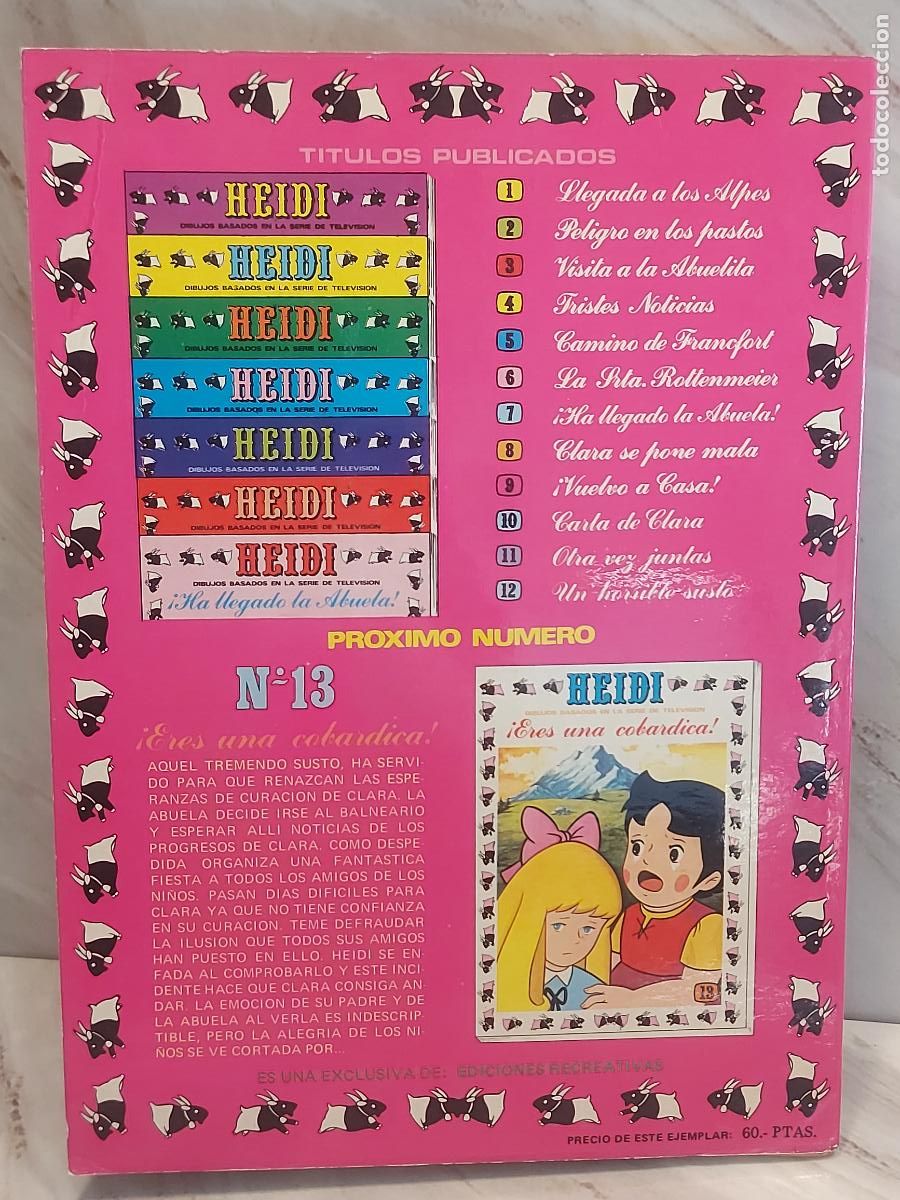 Tebeos: HEIDI / N.&ordm; 12 / UN HORRIBLE SUSTO / ED: ERSA-1976 - Foto 3