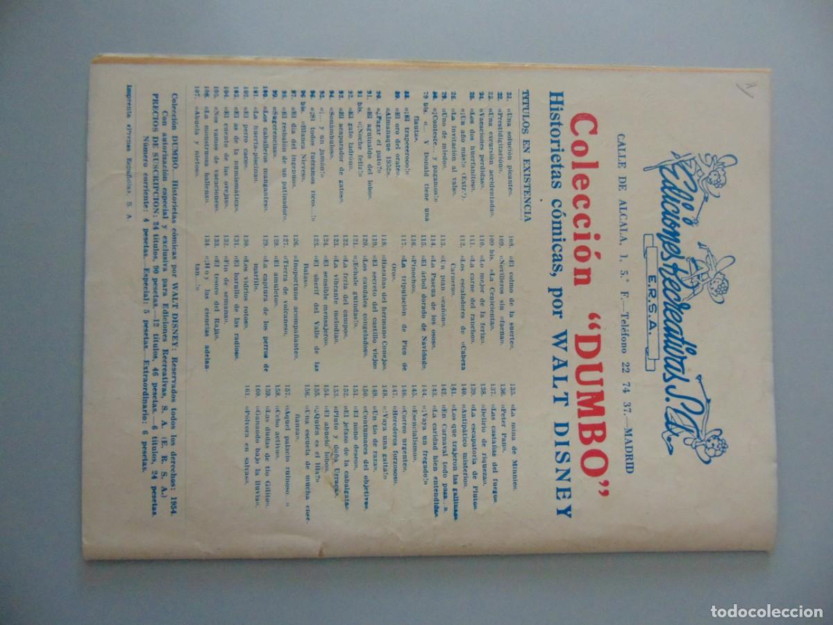 Tebeos: DUMBO DE WALT DISNEY N&ordm; 161 / C-24 - Foto 2