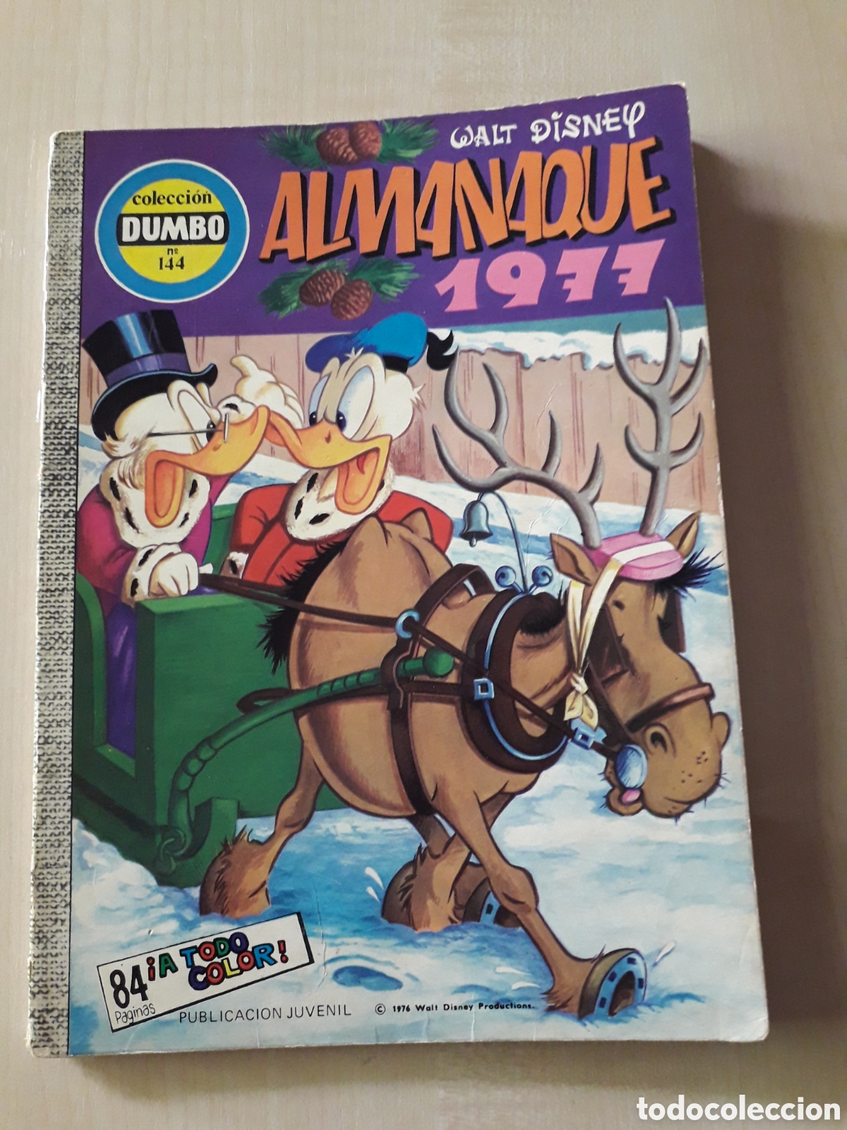 Tebeos: DUMBO N&Uacute;MERO 144. ALMANAQUE 1977. &Uacute;LTIMO - Foto 1