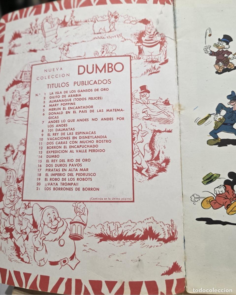 Tebeos: Libro c&oacute;mic &rdquo;Los borrones de Borr&oacute;n&rdquo; Col Dumbo n&ordm; 21 Walt Disney 1968 - Foto 2