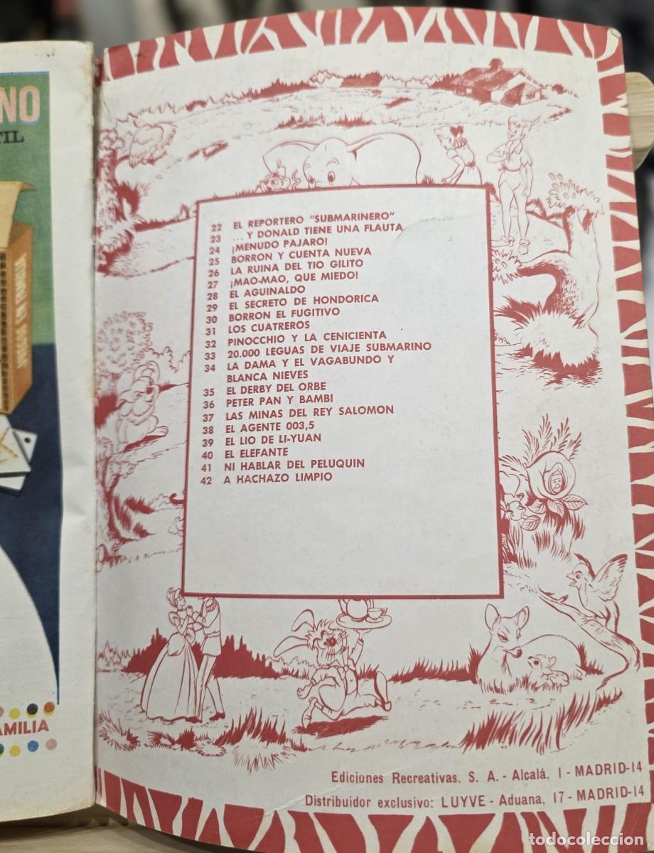 Tebeos: Libro c&oacute;mic &rdquo;Los borrones de Borr&oacute;n&rdquo; Col Dumbo n&ordm; 21 Walt Disney 1968 - Foto 6