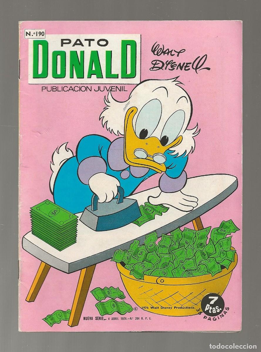 Tebeos: PATO DONALD N&ordm; 190 - ERSA 1974 - Foto 1