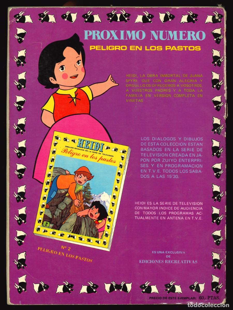 Tebeos: HEIDI - ERSA / N&Uacute;MERO 1 - Foto 2