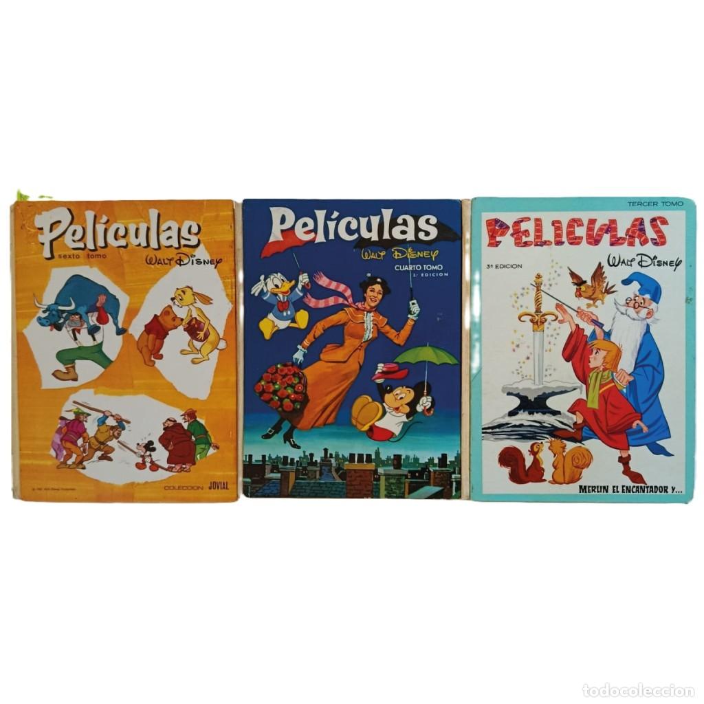 Tebeos: LOTE 3 TOMOS &rdquo;PEL&Iacute;CULAS WALT DISNEY&rdquo; - EDICIONES E.R.S.A. (III, IV Y VI) - CL&Aacute;SICOS ILUSTRADOS VINTA