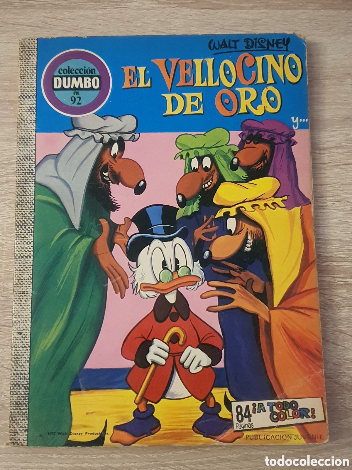Tebeos: C&oacute;mic el vellocino de oro, colecci&oacute;n Dumbo n&deg;92, septiembre de 1972