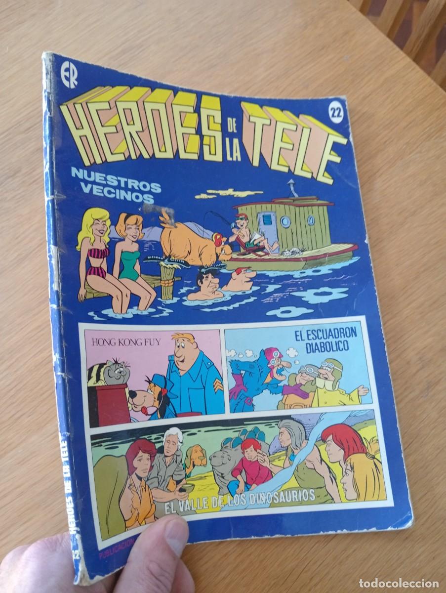 Giornalini: H&Eacute;ROES DE LA TELE N.&ordm; 22 (DE 40). EL ESCUADR&Oacute;N DIAB&Oacute;LICO, HONG KONG FUY&hellip; R&Uacute;STICA. ERSA. 1980.