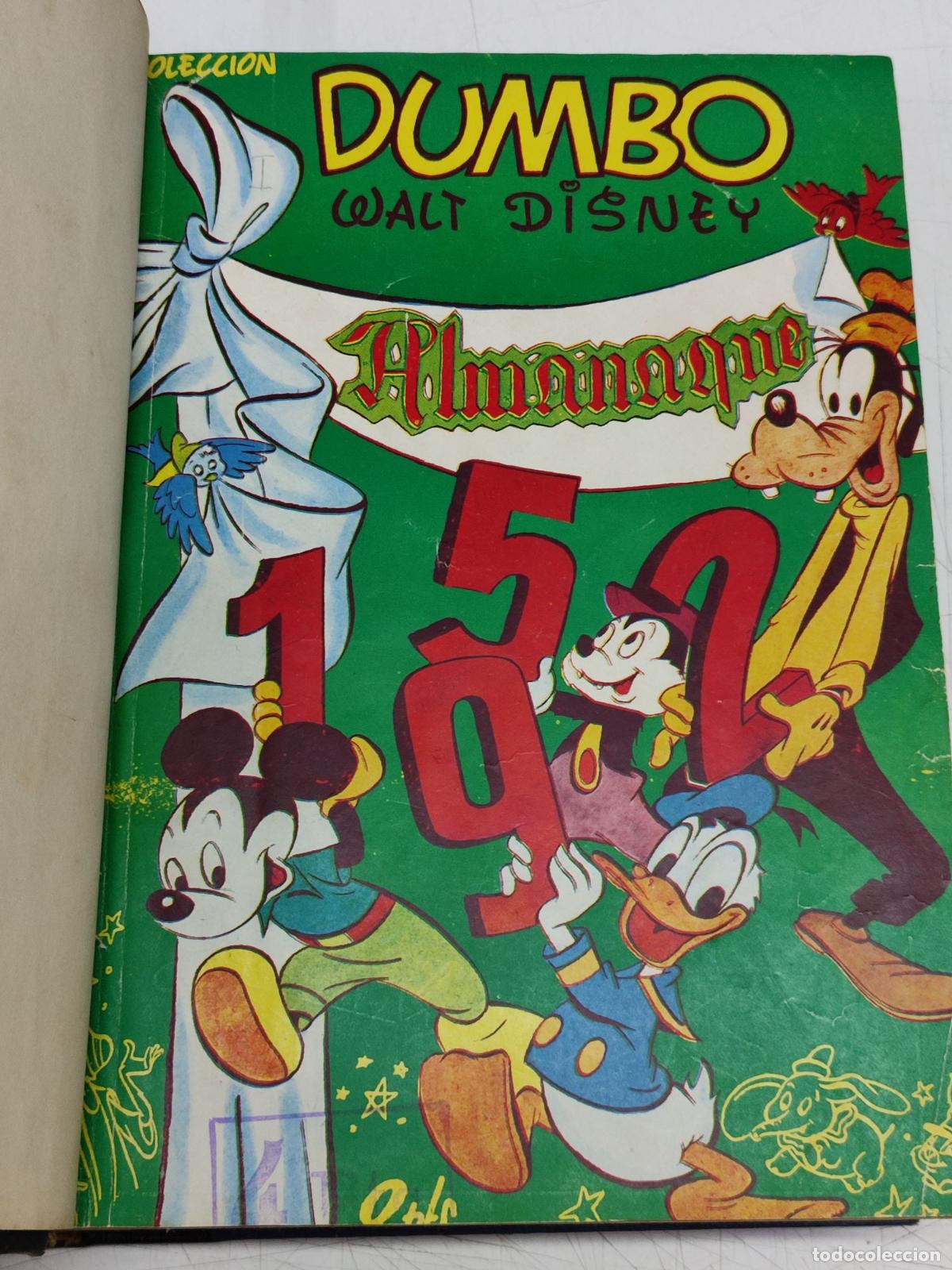 Tebeos: DUMBO. WALT DISNEY. TOMO CON ALMANAQUE 1952, 1953, 1954, 1955, 1956 + 2 NUMS. EXTRAS. ED. ERSA