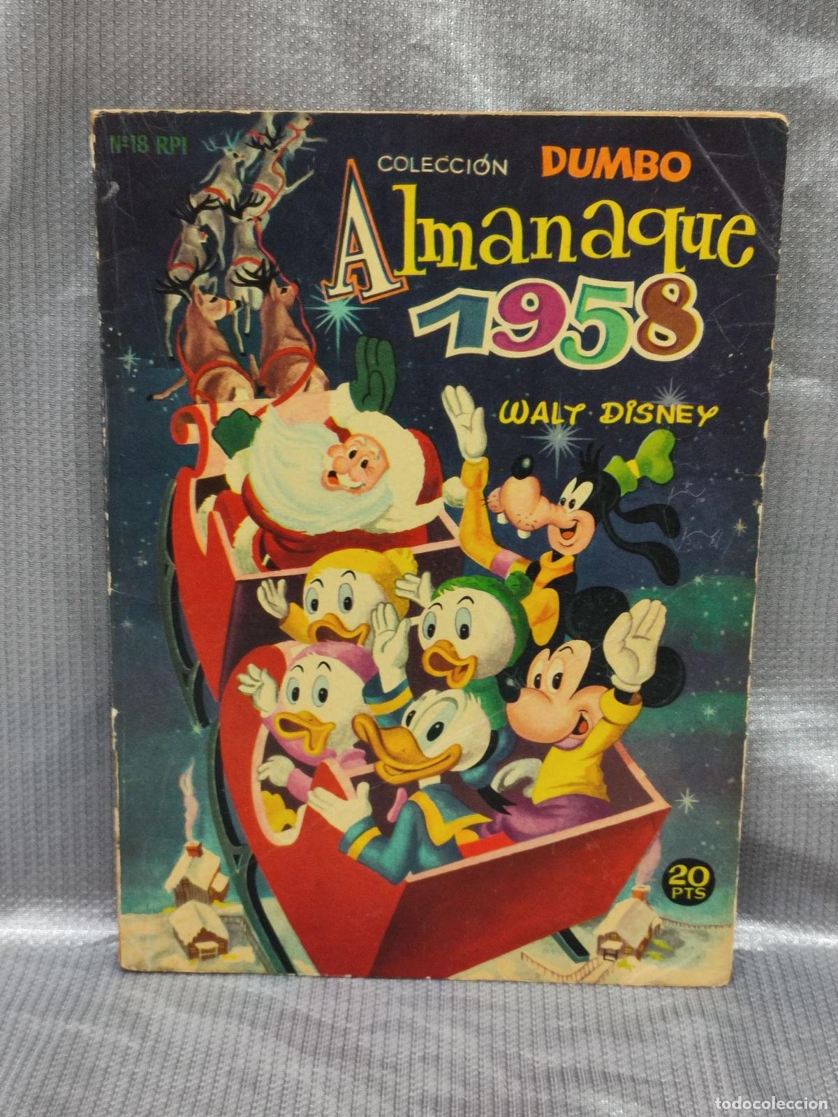 Tebeos: COL. DUMBO. ALMANAQUE 1958. ERSA - WALT DISNEY
