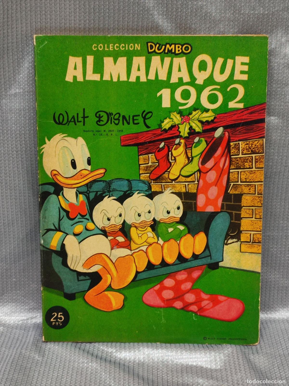 Tebeos: COL. DUMBO. ALMANAQUE 1962. ERSA - WALT DISNEY