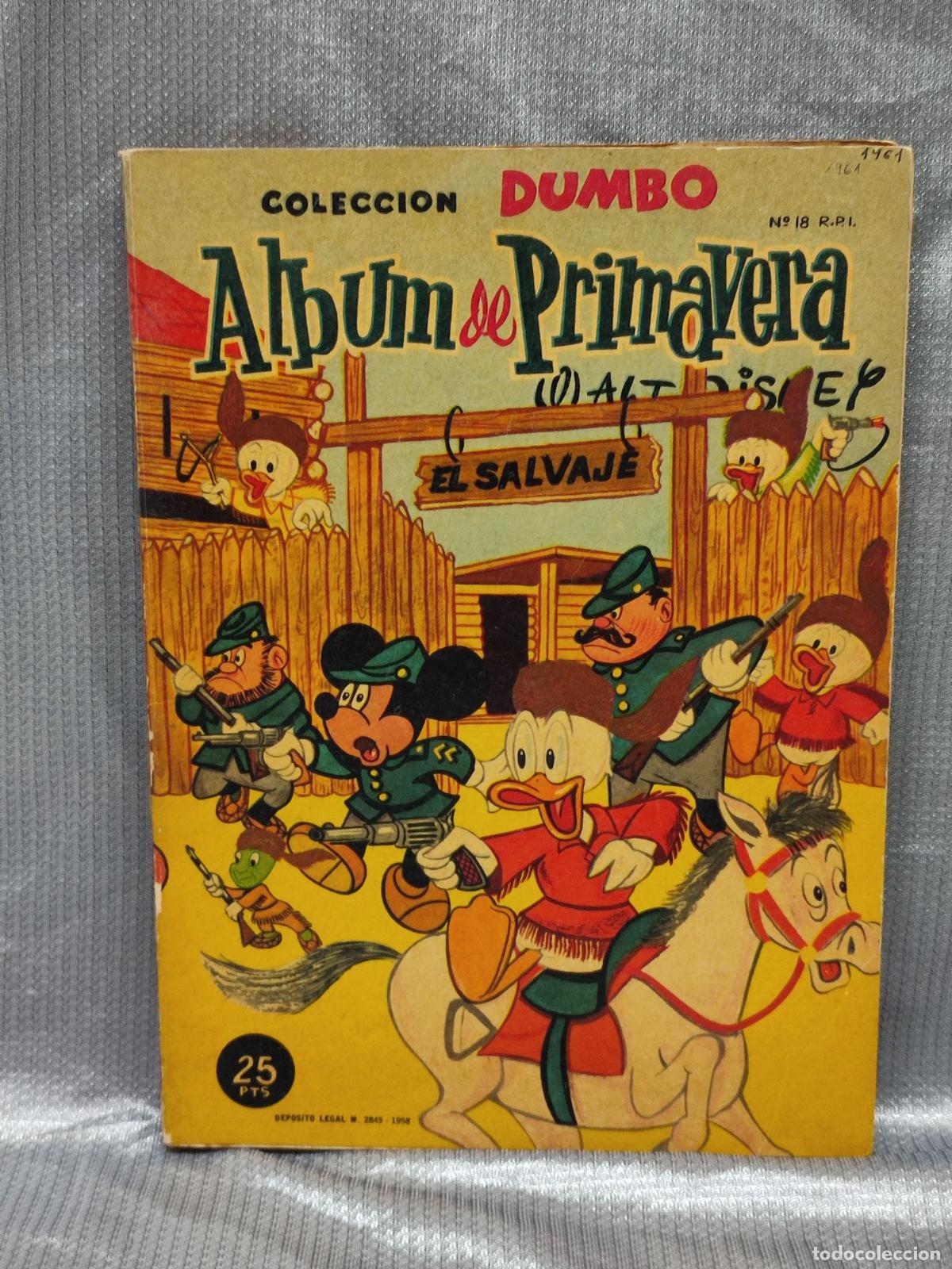 Tebeos: COL. DUMBO. ALBUM DE PRIMAVERA. ERSA - WALT DISNEY