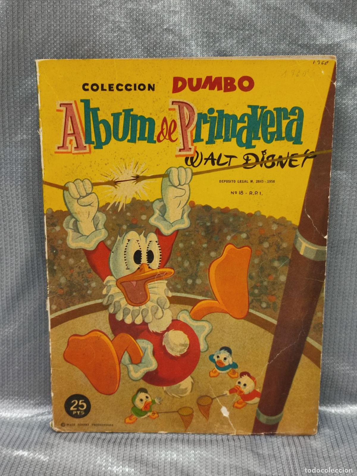 Tebeos: COL. DUMBO. ALBUM DE PRIMAVERA. ERSA - WALT DISNEY