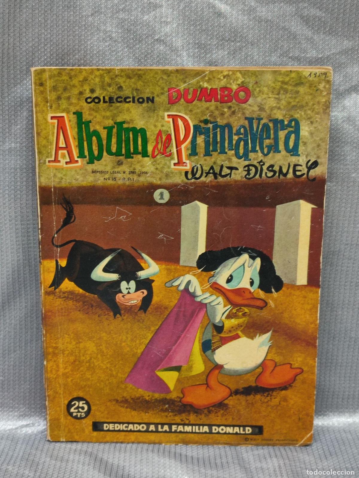 Tebeos: COL. DUMBO. ALBUM DE PRIMAVERA. ERSA - WALT DISNEY