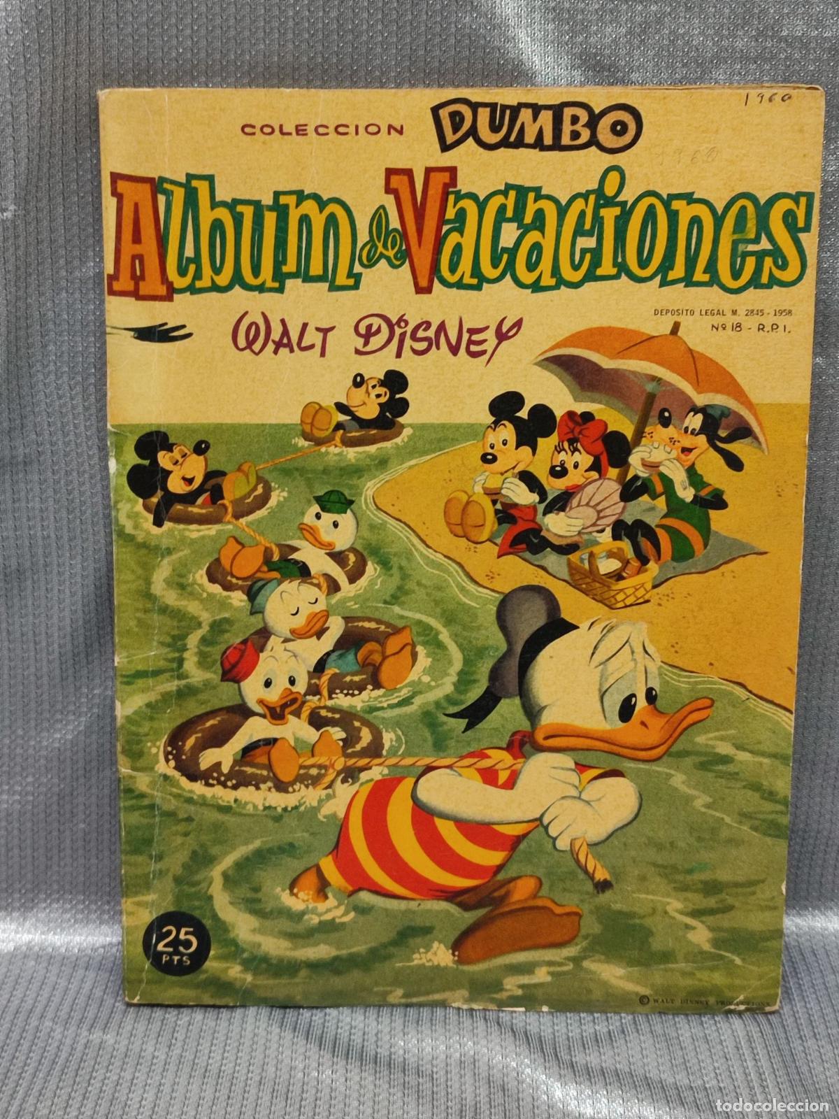 Tebeos: COL. DUMBO. ALBUM DE VACACIONES. ERSA - WALT DISNEY