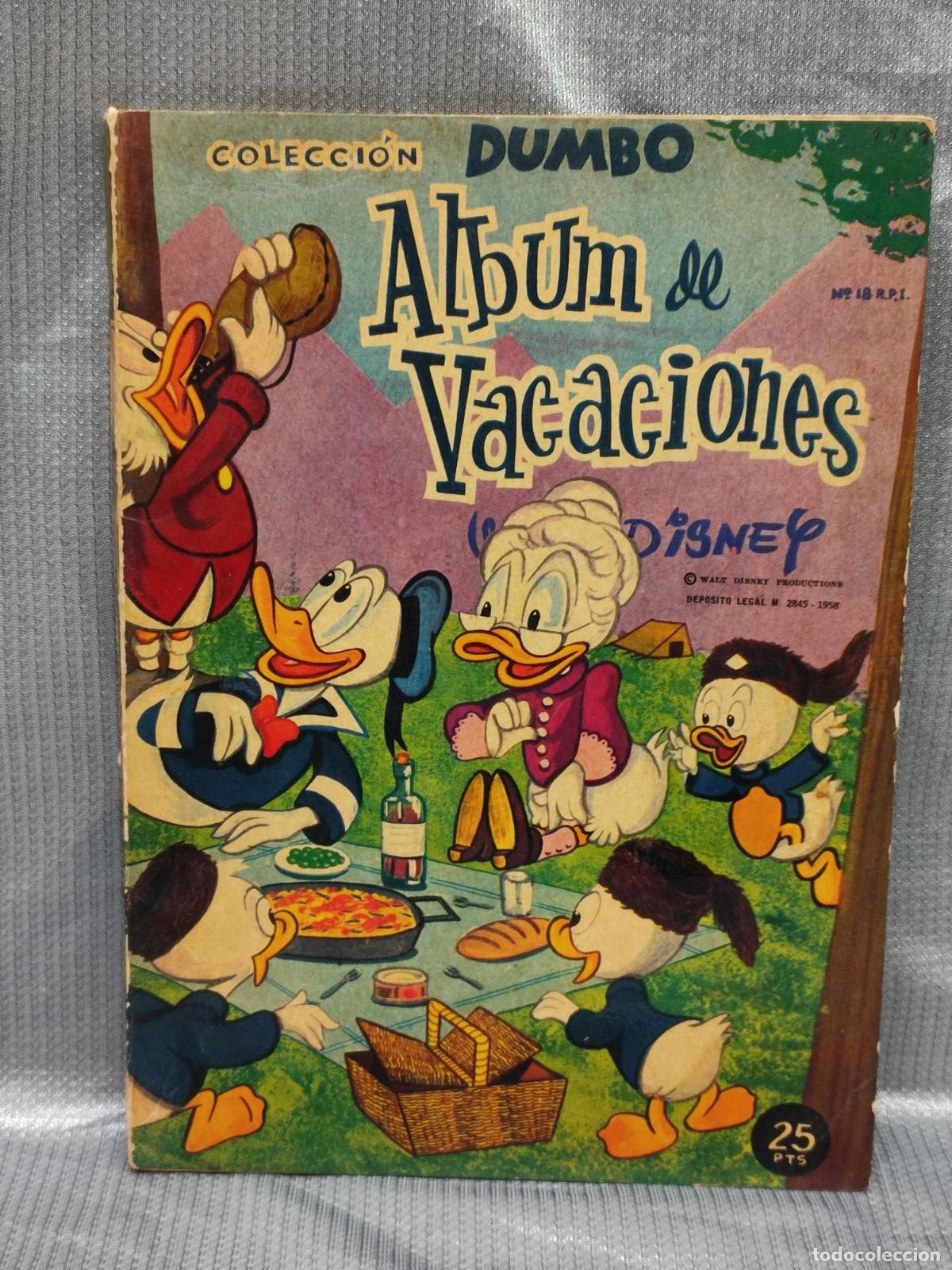 Tebeos: COL. DUMBO. ALBUM DE VACACIONES. ERSA - WALT DISNEY