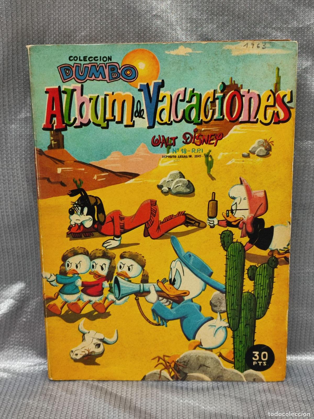 Tebeos: COL. DUMBO. ALBUM DE VACACIONES. ERSA - WALT DISNEY