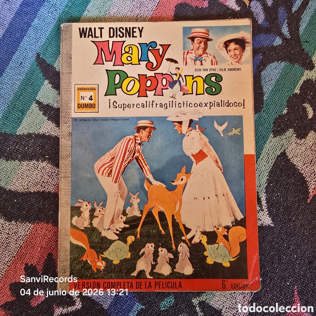 Tebeos: DUMBO 4: WALT DISNEY, MARY POPPINS &iexcl;SUPERCALIFRAGILILISTICOEXPIALIDOSO! (E.R.S.A.)