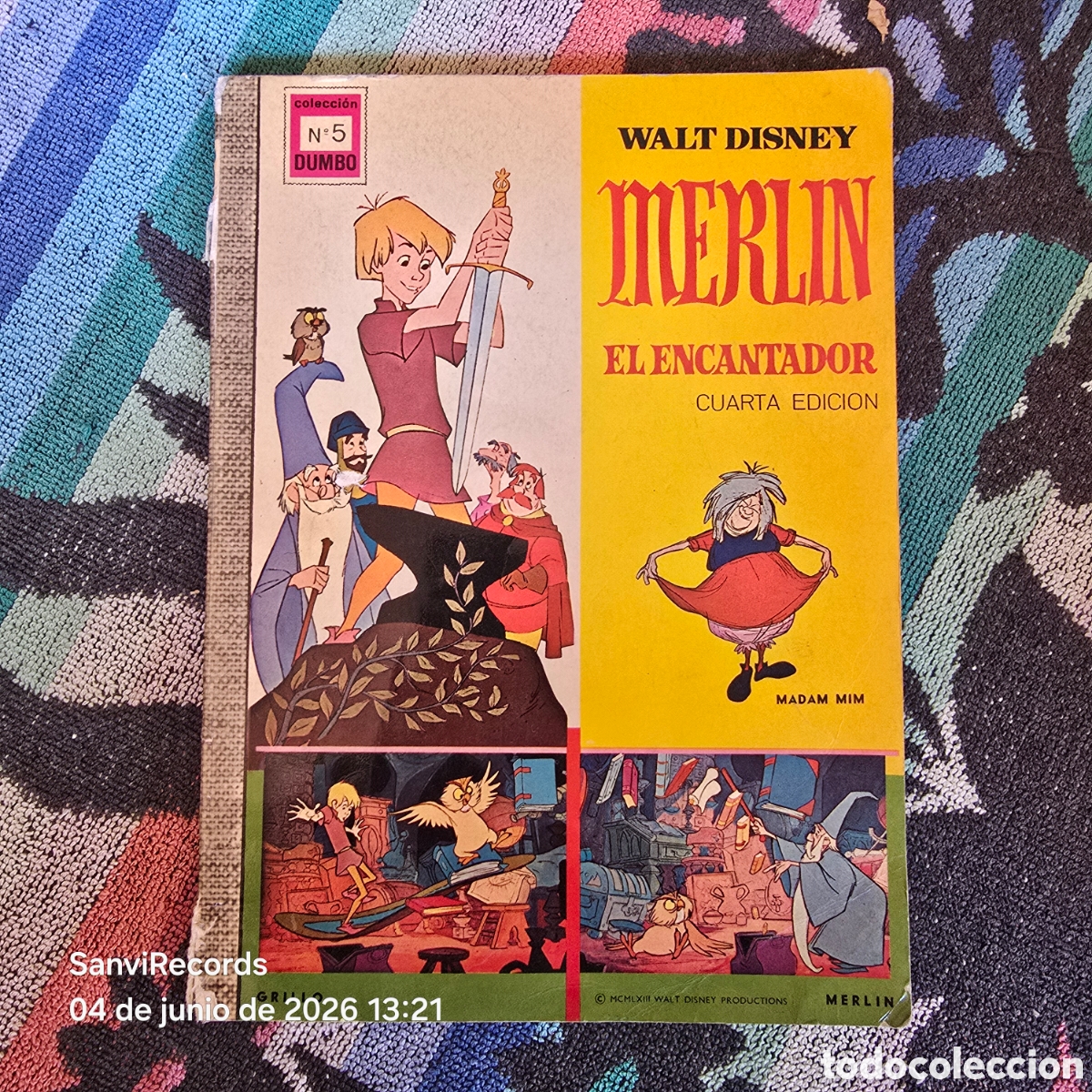 Tebeos: DUMBO 5: WALT DISNEY, MERL&Iacute;N EL ENCANTADOR (E.R.S.A.)