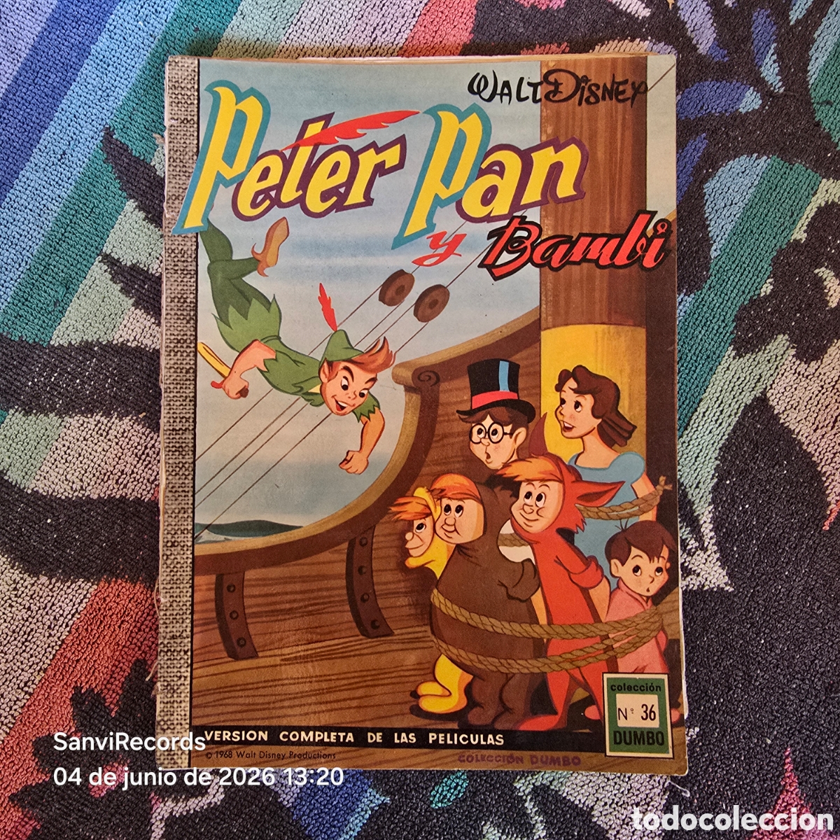 Tebeos: DUMBO 36: WALT DISNEY, PETER PAN Y BAMBI (E.R.S.A.)