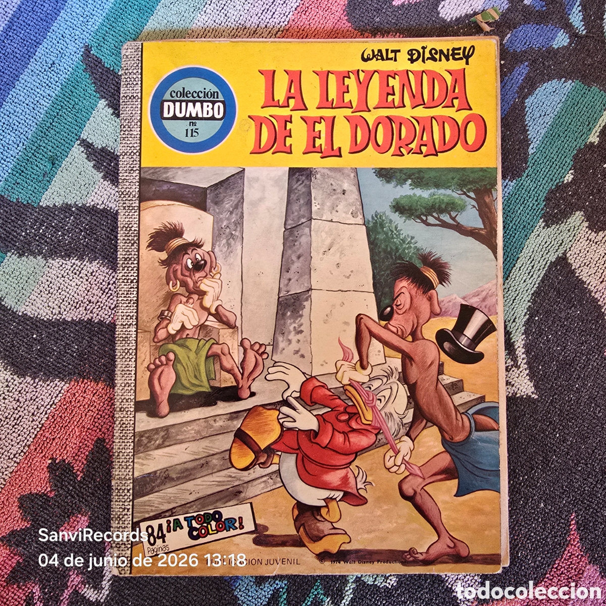 Tebeos: DUMBO 115: WALT DISNEY, LA LEYENDA DEL DORADO (E.R.S.A.)