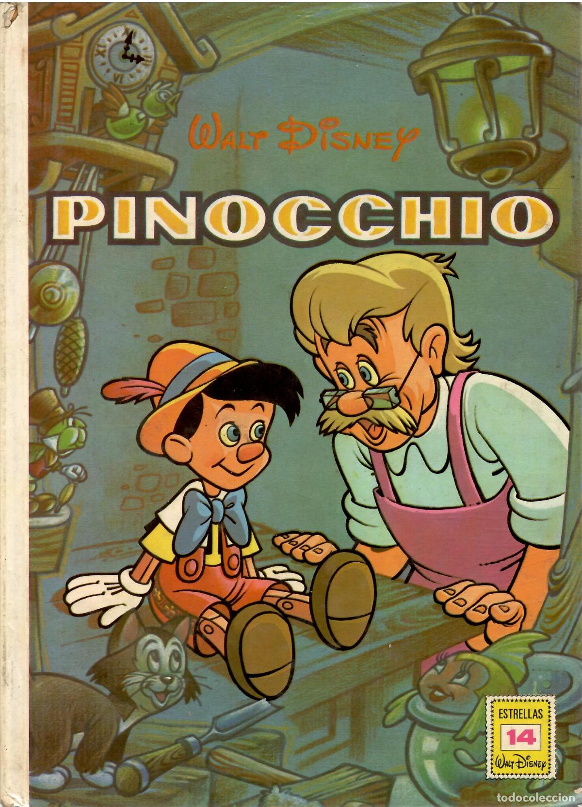 Tebeos: Comic Pinocchio (Pinocho), Walt Disney - Ediciones Recreativas, Coleccion Estrellas, n&ordm; 14
