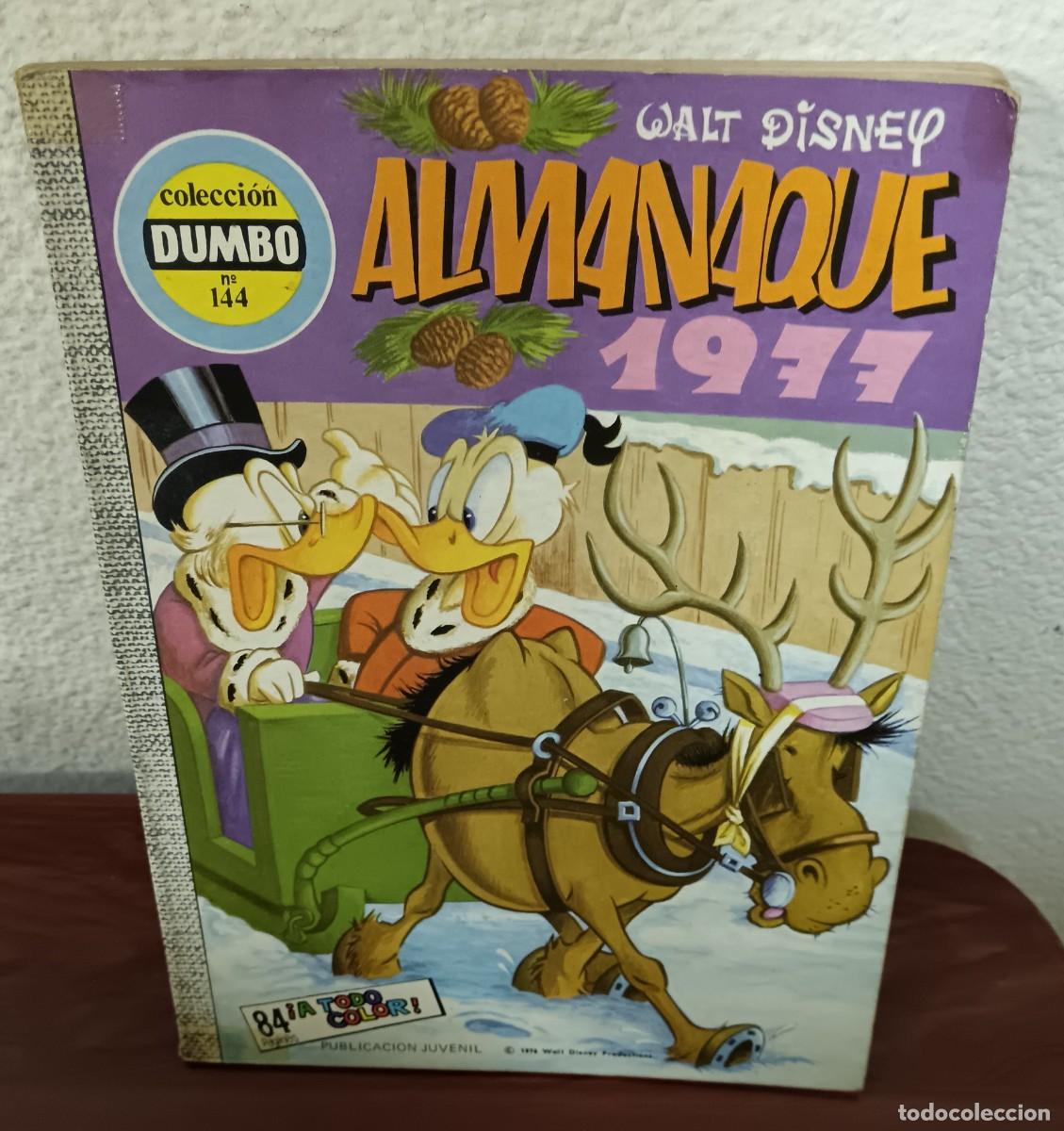 BDs: ALMANAQUE 1977 WALT DISNEY COLECCI&Oacute;N DUMBO N&ordm; 144 ERSA A&Ntilde;O 1976