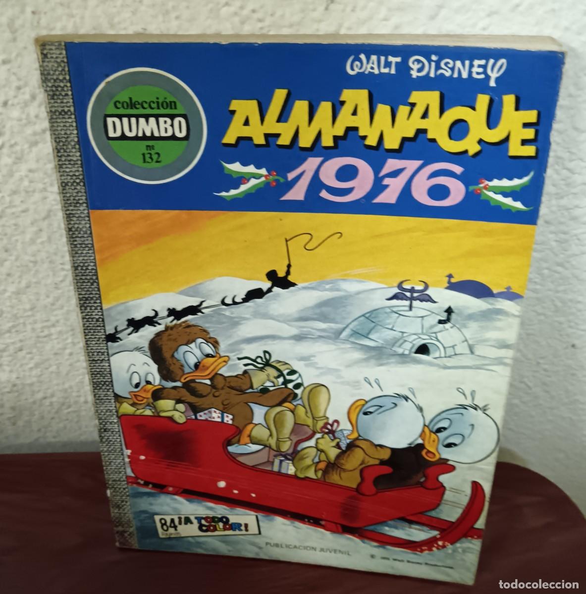 BDs: ALMANAQUE 1976 WALT DISNEY COLECCI&Oacute;N DUMBO N&ordm; 132 ERSA A&Ntilde;O 1975