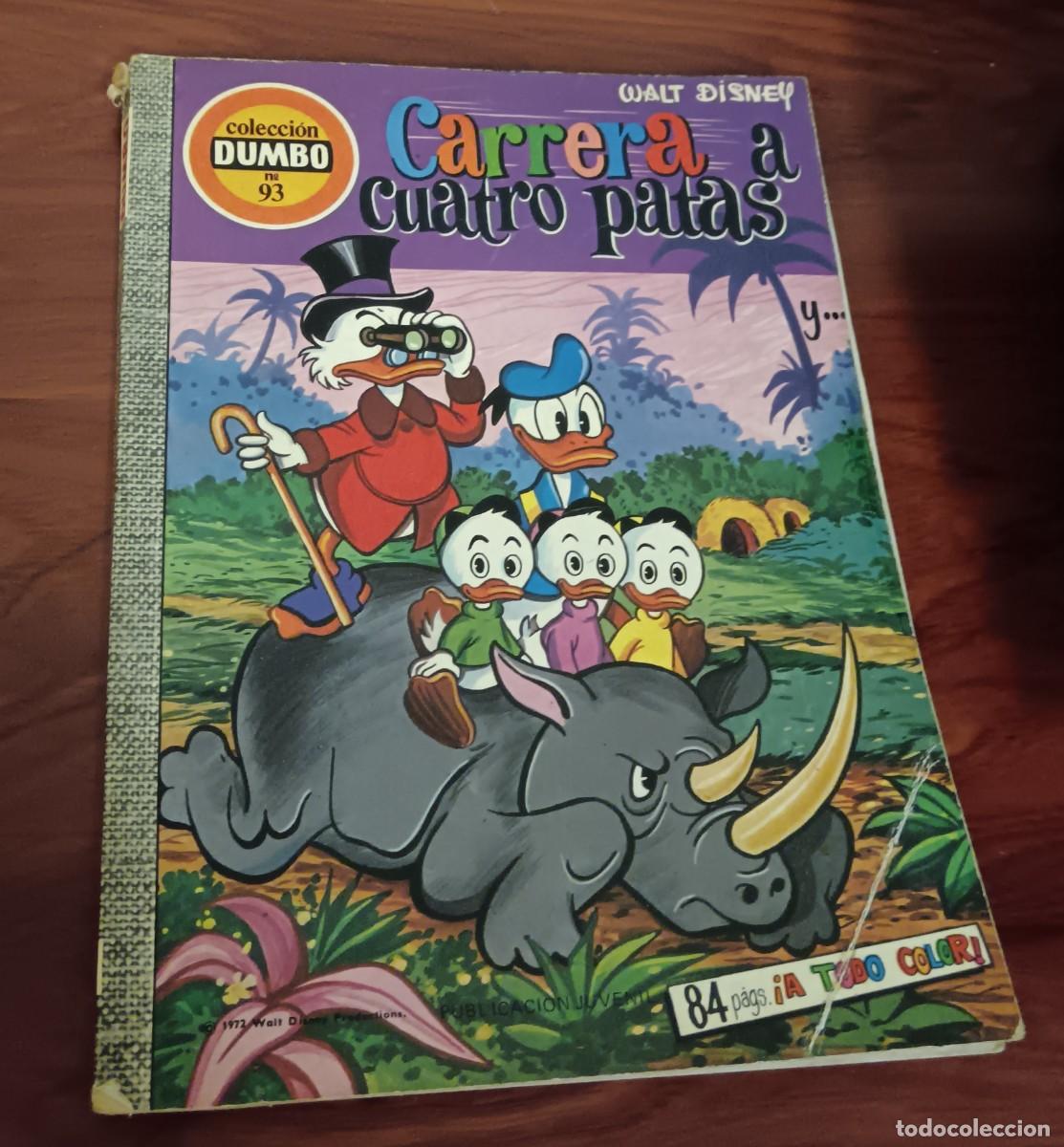 Tebeos: CARRERA A CUATRO PATAS COLECCI&Oacute;N DUMBO N&ordm; 93 ERSA A&Ntilde;O 1972