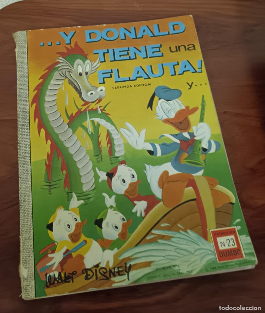 Tebeos: ...Y DONALD TIENE UNA FLAUTA Y... COLECCI&Oacute;N DUMBO N&ordm; 23 WALT DISNEY ERSA A&Ntilde;O 1968