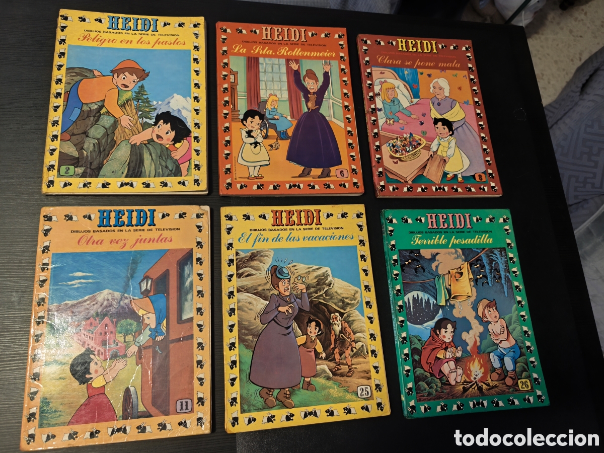 Comics: HEIDI DIBUJOS BASADOS EN LA SERIE DE TELEVISI&Oacute;N EDICIONES RECREATIVAS N&deg;S:2,6,8,11,25,26 ZUIYO 1976