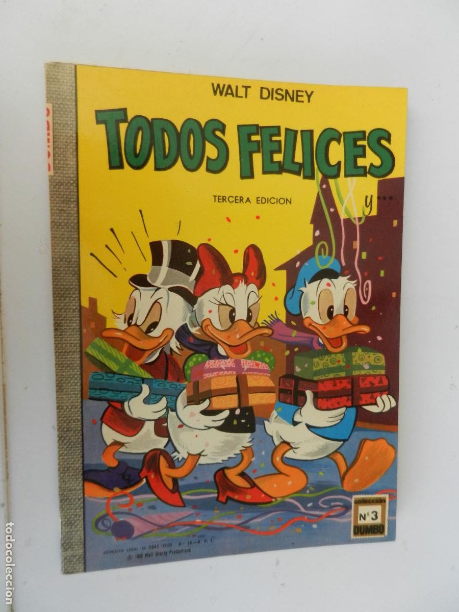 Tebeos: WALT DISNEY , TODOS FELICES - N&ordm; 3 COLEC. DUMBO -1968- EDICIONES RECREATIVAS