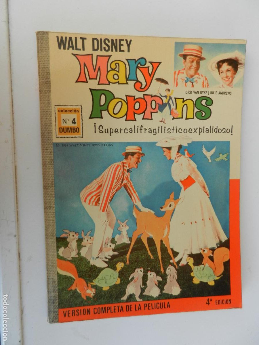 Tebeos: WALT DISNEY , MARY PPOPINS - N&ordm; 4 COLEC. DUMBO -1968- EDICIONES RECREATIVAS