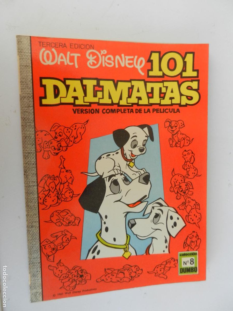 Tebeos: WALT DISNEY , 101 DALMATAS -VERSION COMPLETA PELI - N&ordm; 8 COLEC. DUMBO -1968- EDICIONES RECREATIVAS