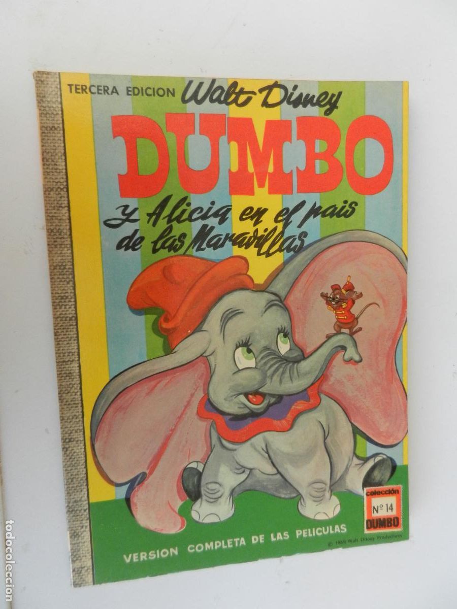 Livros de Banda Desenhada: WALT DISNEY , DUMBO Y ALICIA EN EL PAIS DE LAS MARA- N&ordm; 14 COLEC. DUMBO -1968- EDICIONES RECREATIVAS