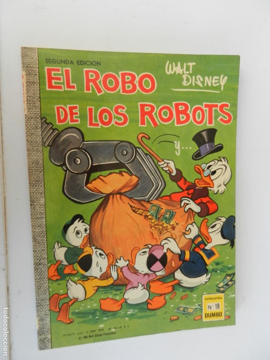 Livros de Banda Desenhada: WALT DISNEY , EL ROBO DE LOS ROBOTS Y ... - N&ordm; 19 COLEC. DUMBO -1968- EDICIONES RECREATIVAS